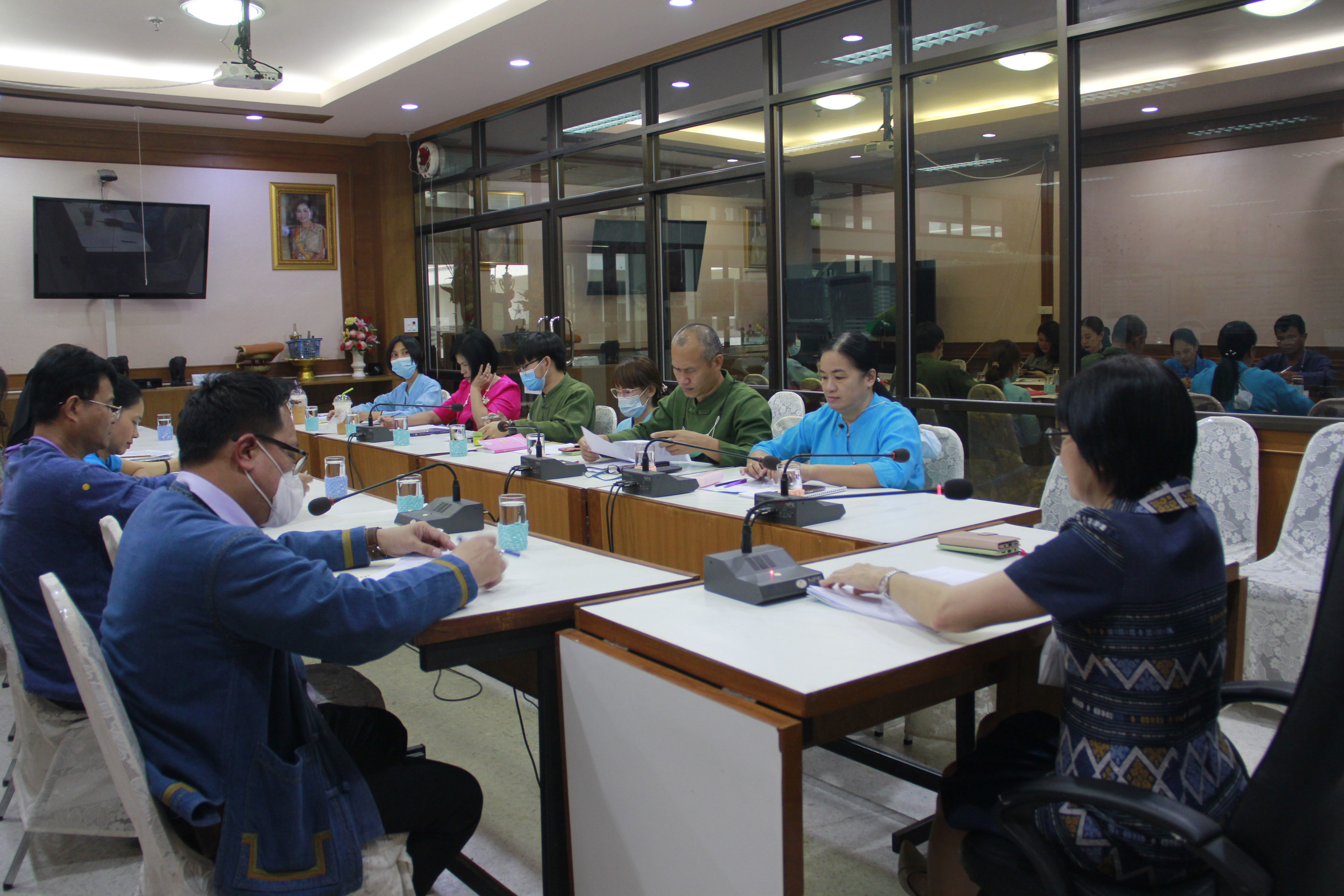 พช.ลำปาง ประชุมคณะทำงานสนับสนุนและติดตามผลการดำเนินงานกิจกรรมพัฒนาชุมชน