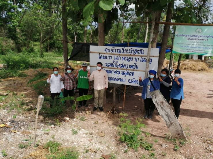 ผู้บริหาร พช.ลำปางลงพื้นที่ติดตามสนับสนุนการขับเคลื่อนโครงการพัฒนาพื้นที่ต้นแบบเพื่อการพัฒนาคุณภาพชีวิตตามหลักทฤษฎีใหม่ประยุกต์สู่ “โคก หนอง นา โมเดล” (โคก หนอง นา พช.)