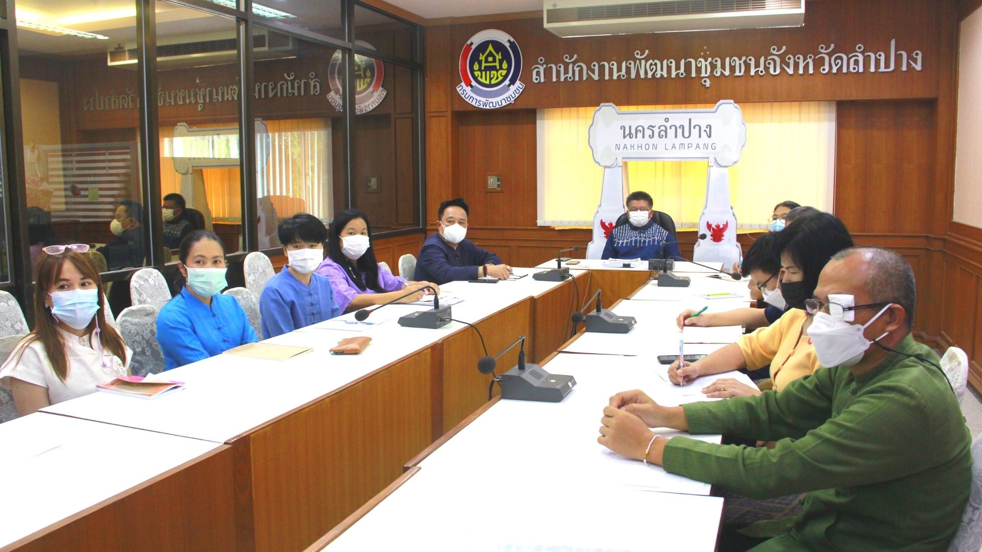 พช.ลำปาง เข้าร่วมการประชุมมอบนโยบายและแนวทางการดำเนินงานพัฒนาชุมชน ประจำปี งบประมาณ 2565