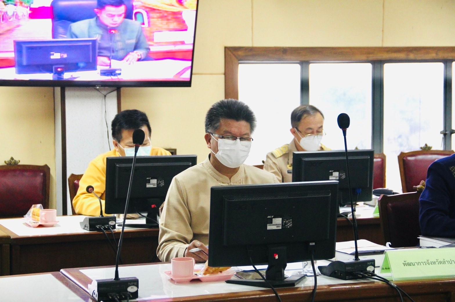 พช. ลำปาง   เข้าร่วมการประชุมหัวหน้าส่วนราชการ หัวหน้าหน่วยงานรัฐวิสาหกิจ ในสังกัดกระทรวงมหาดไทย และนายอำเภอ ครั้งที่ 8/2564