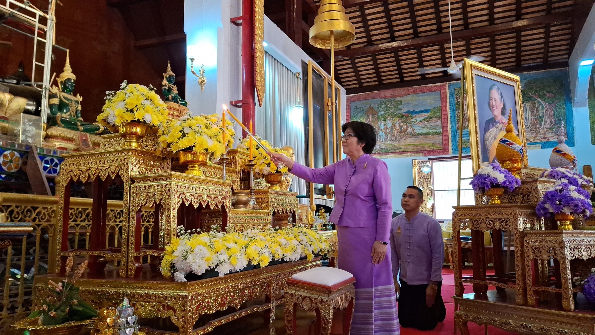 พช.ลำปาง ร่วมพิธีปลงผมนาค ผู้เข้าร่วมบรรพชาสามเณรโครงการเสริมสร้างคุณธรรมจริยธรรม ค่านิยมและความเป็นไทย ประจำปีงบประมาณ พ.ศ. 2568